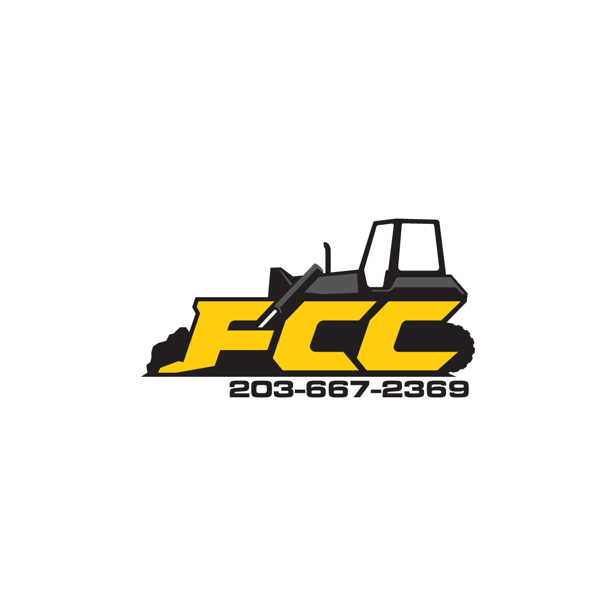 Fccincin Logo - Logo Design for Would like the Company name, FCC., Inc in slanted ...