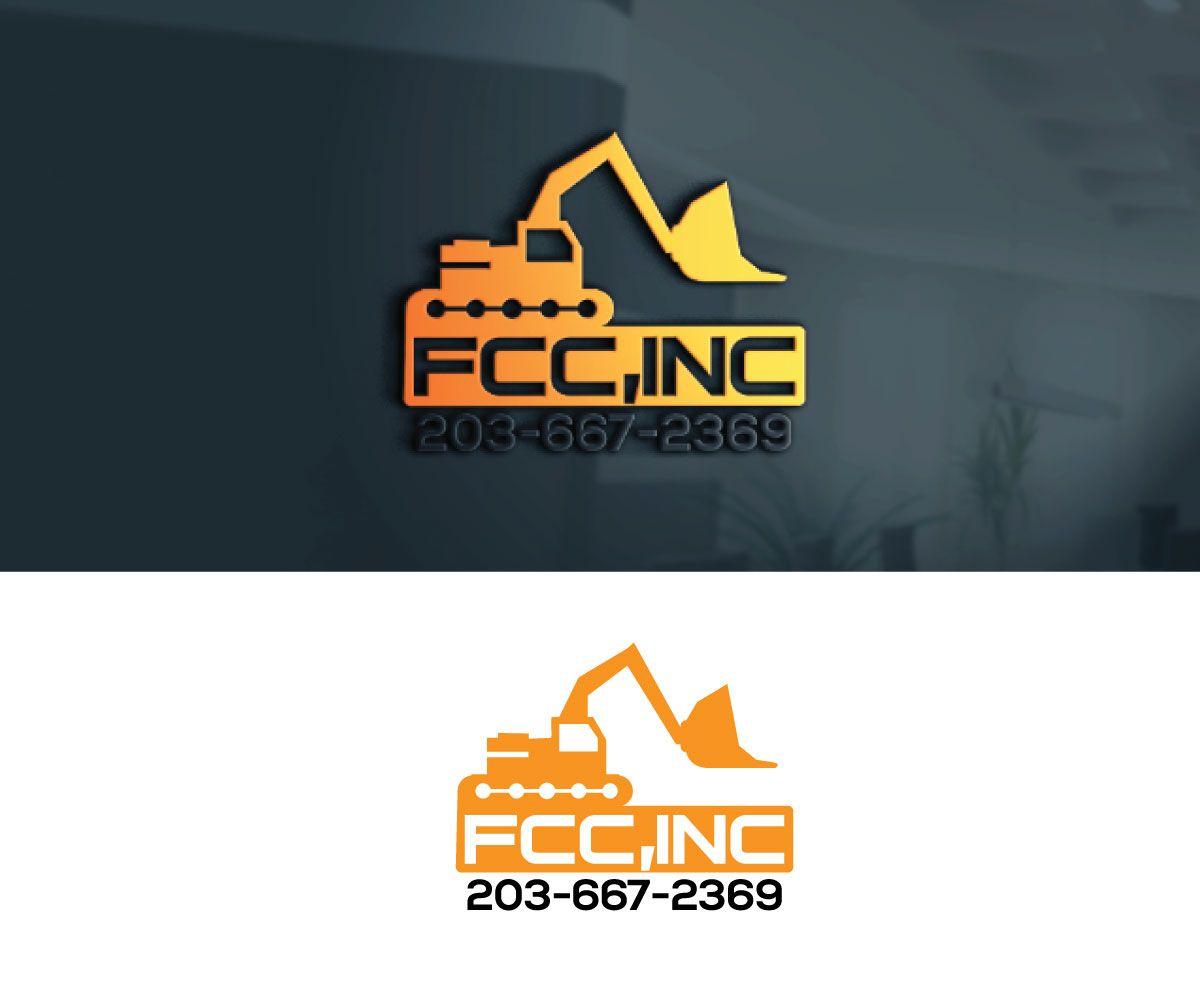 Fccincin Logo - Logo Design for Would like the Company name, FCC., Inc in slanted