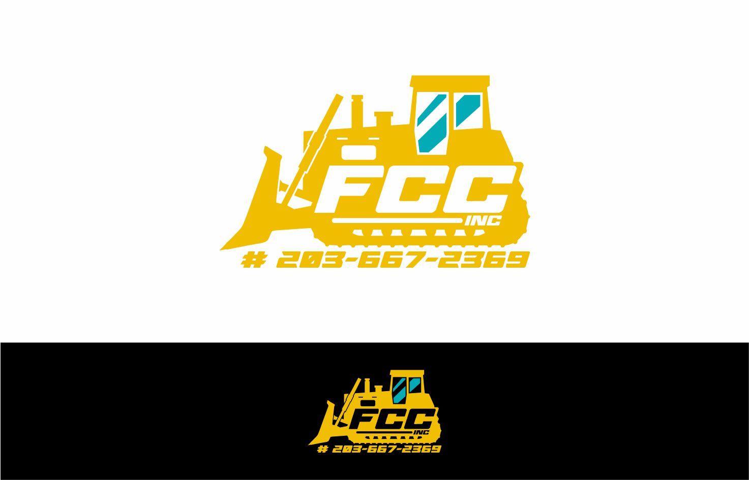 Fccincin Logo - Logo Design for Would like the Company name, FCC., Inc in slanted ...