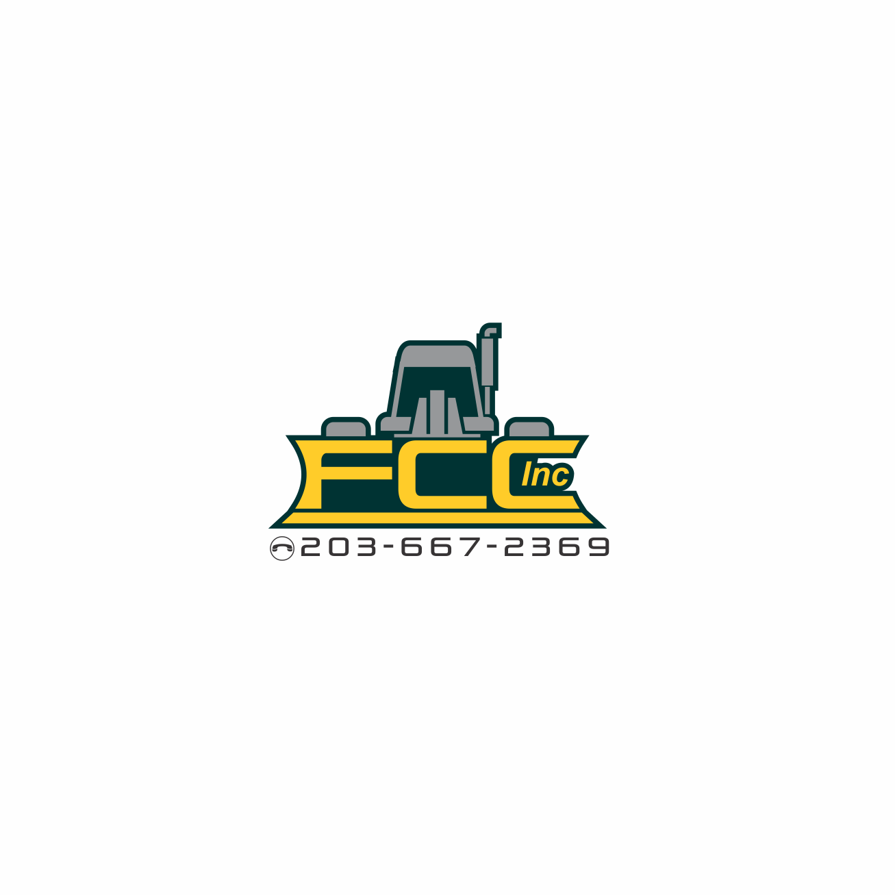 Fccincin Logo - Logo Design for Would like the Company name, FCC., Inc in slanted