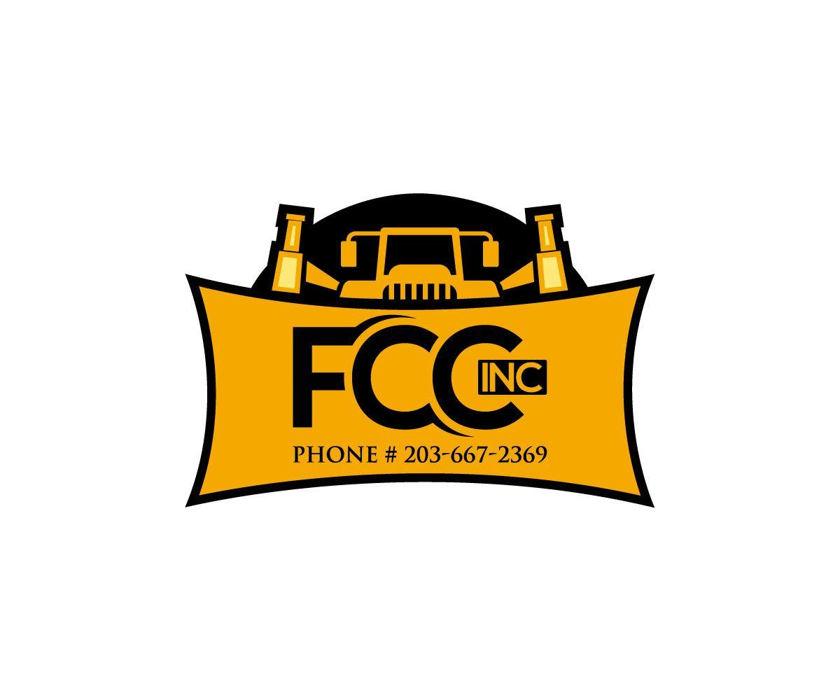 Fccincin Logo - Logo Design for Would like the Company name, FCC., Inc in slanted