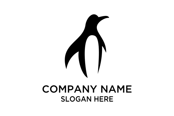 Pequin Logo - Simple penguin Logo Vector