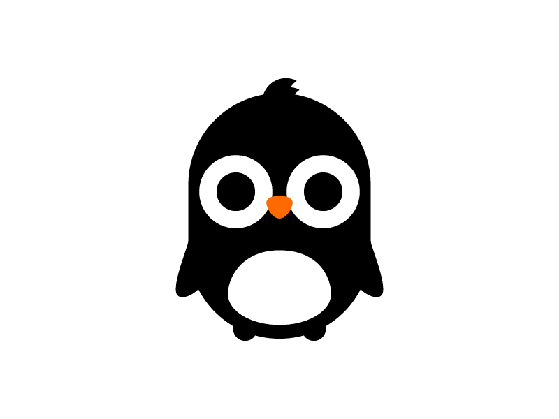 Pequin Logo - cute penguin - logo by Anthony Cherbuin on Dribbble