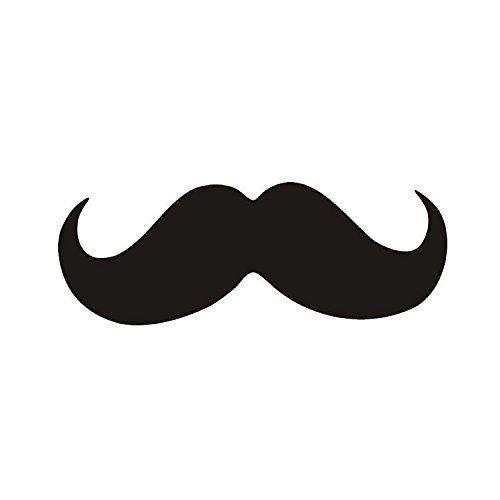 Mustache Logo - MStick Mustache 3D Logo Plastic Decal Acrylic Badge Sticker for Cars Bikes  and Mobile (7cm)