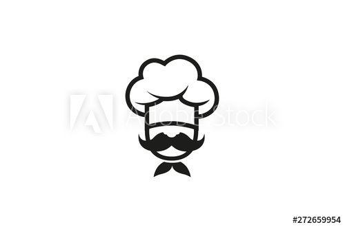 Moustache Logo - Creative Chef Head Moustache logo Vector Design Illustration - Buy ...