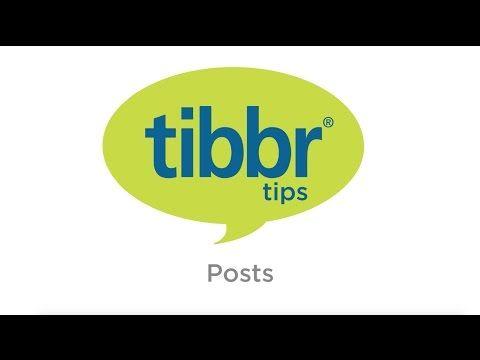 Tibbr Logo - tibbr Tips: Posts - YouTube