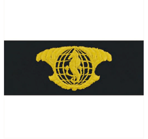 Iuss Logo - Details about Vanguard NAVY EMBROIDERED BADGE: IUSS OFFICER - EMBROIDERED  ON COVERALL