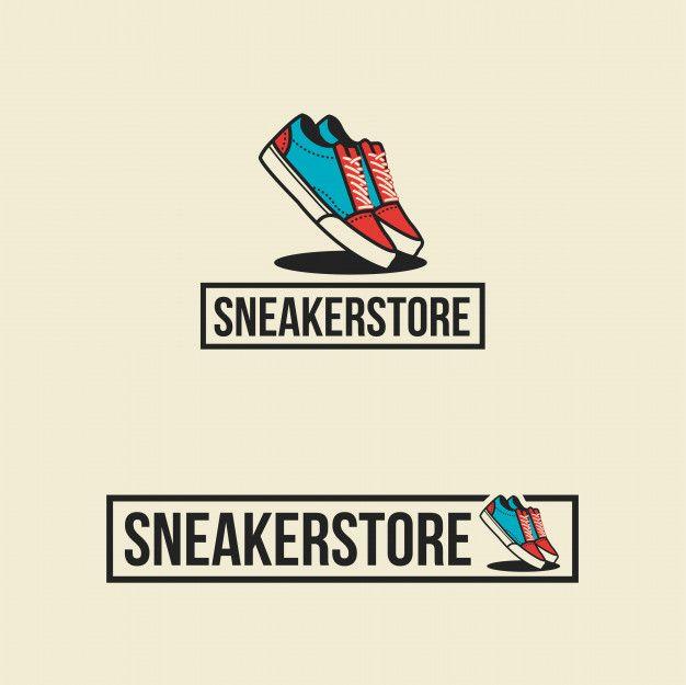 Sneaker Logo - Sneaker store logo shoes Vector | Premium Download