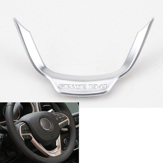 U-shaped Logo - US $11.27 32% OFF|1pcs/set ABS Interior Car Steering Wheel Decor Panel Trim  U Shaped Molding Accessories For Jeep Grand Cherokee Cherokee 2014 16-in ...