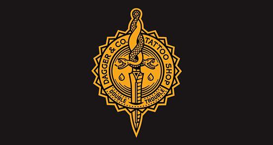 Dagger Logo - Dagger Co Badge. Logo Design. The Design Inspiration