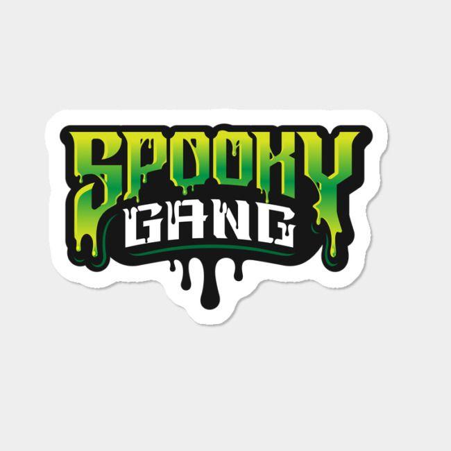 Spooky Logo - Spooky Gang Logo Sticker By HeavenHand Design By Humans