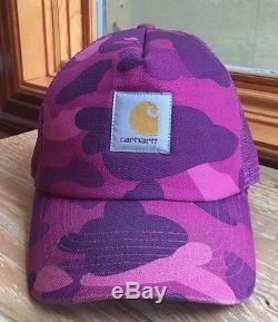 Purple Camo Supreme Logo - 100% authentic Bape x Carhartt Purple Camo Supreme Hat s logo box ...