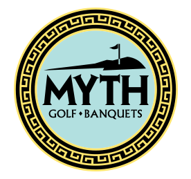 Myth Logo - Promotions. The Myth Golf Course and Banquets