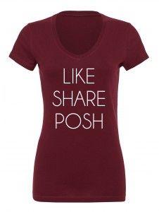 Poshmark Logo - Poshmark t-shirt - Like Share Posh - Posh Power Seller
