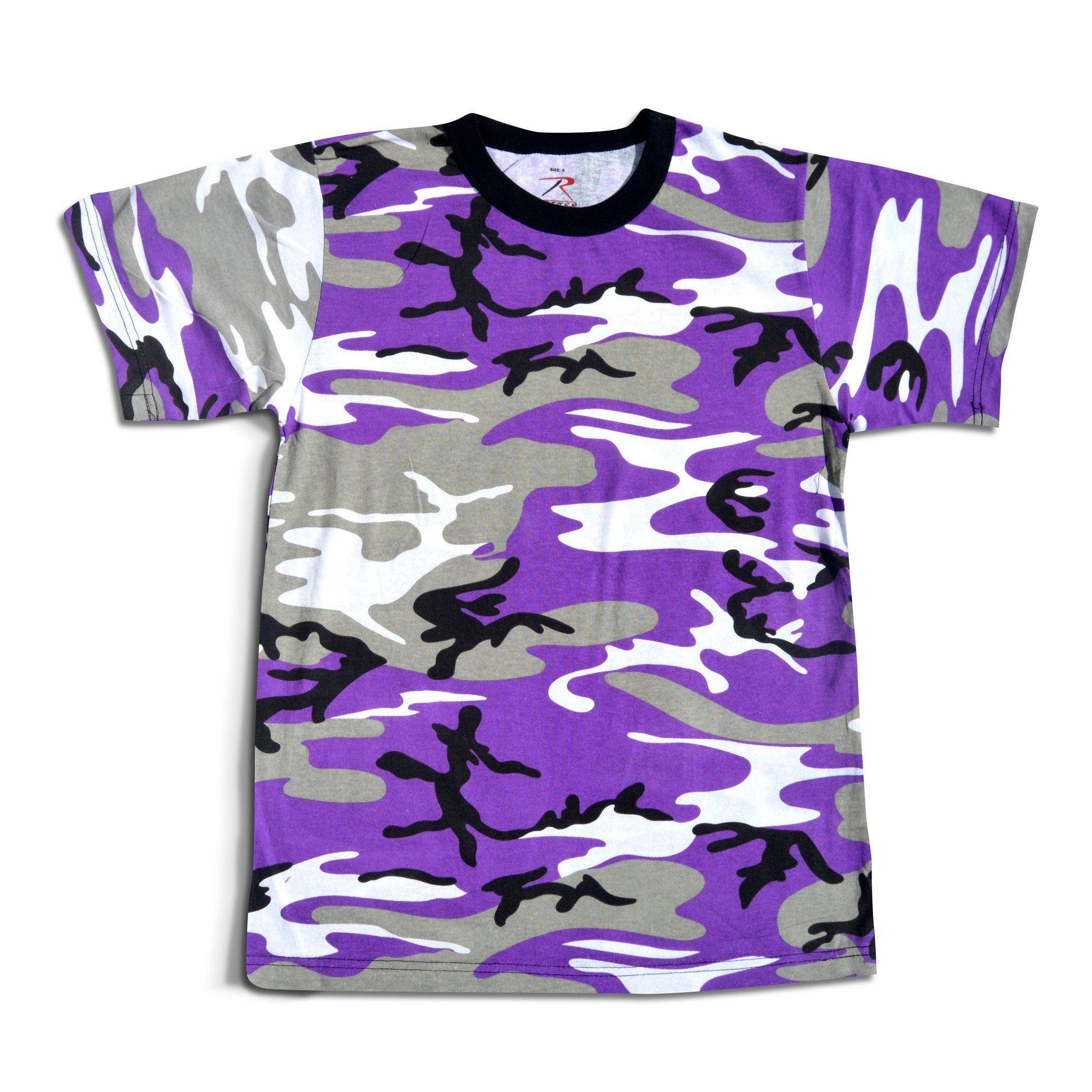 Purple Camo Supreme Logo - Purple Camo T-Shirt – Streetwear Official