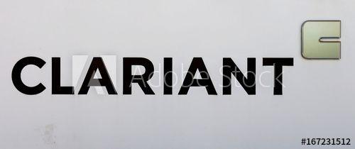Clariant Logo - Logo of Swiss specialty chemicals company Clariant is seen in ...