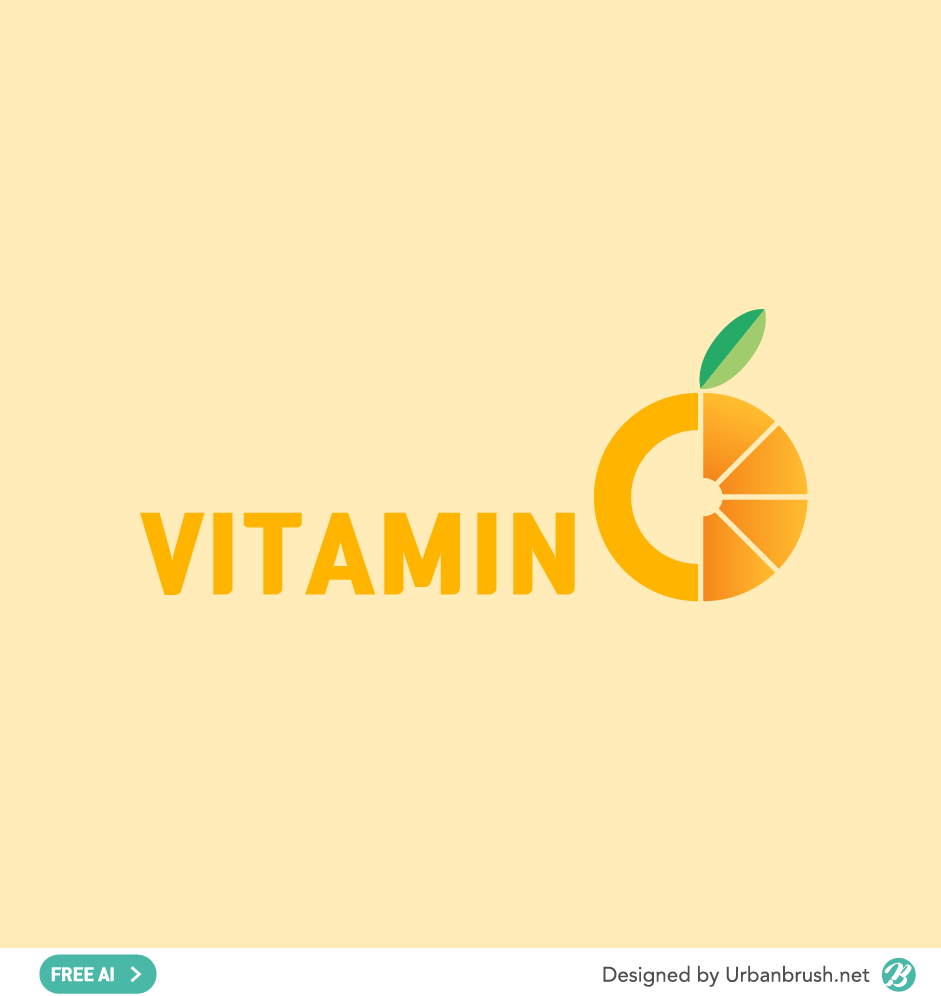 Vitamin Logo - vitamin C logo free vector download - Urbanbrush