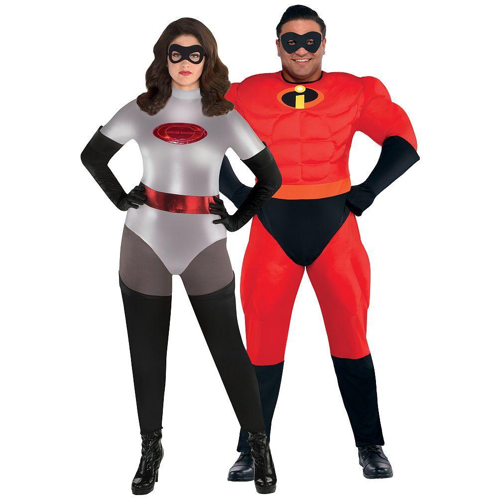 Elastigirl Logo - Adult Elastigirl & Mr. Incredible Couples Costumes Plus Size - Incredibles 2