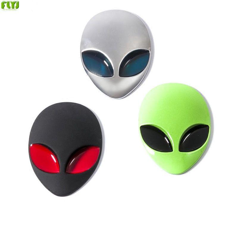 Aleinware Logo - US $2.42 5% OFF|FLYJ 3D Metal alienware Logo Car Stickers extraterrestre  Motorcycle Logo Car Styling accessories for Cowboys and Aliens-in Car ...