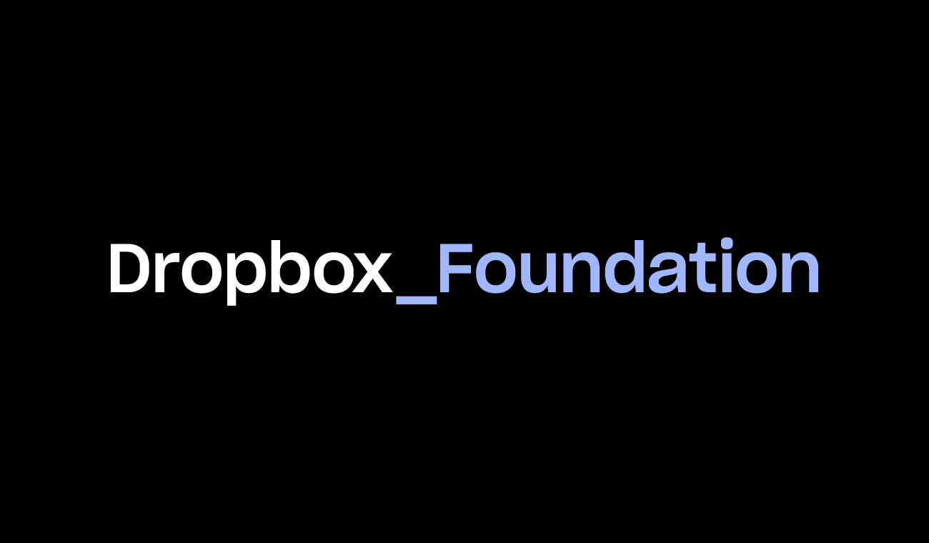 Announcing Logo - Announcing the Dropbox Foundation