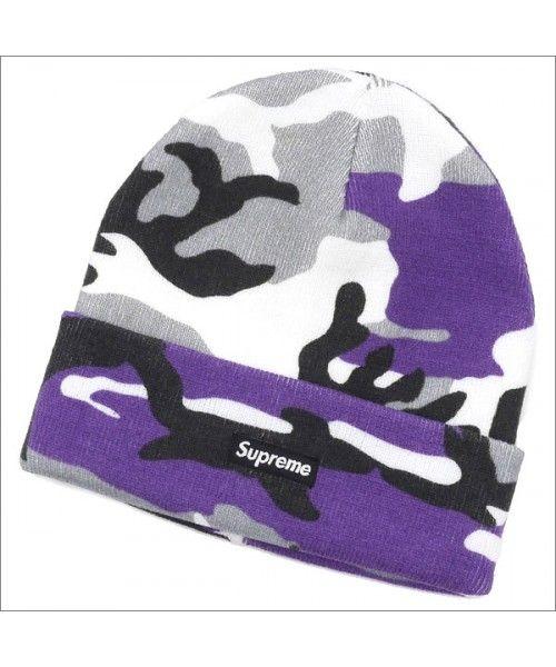 Purple Camo Supreme Logo - SUPREME : Camo Beanie Purple Camo | Millioncart