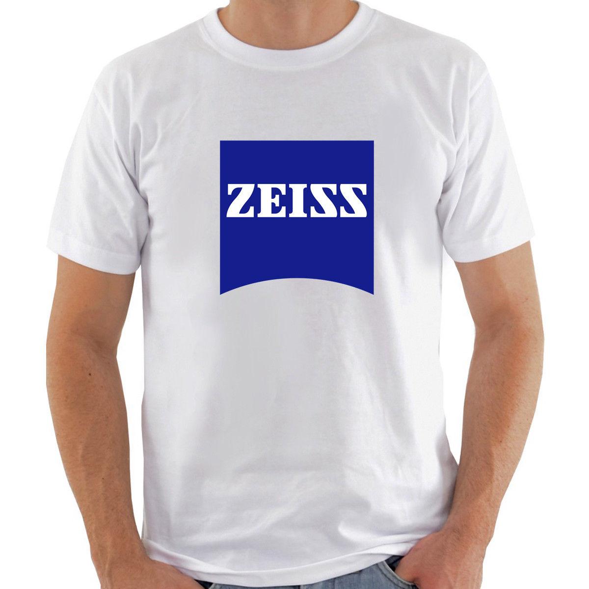 Zeiss Logo - ZEISS LOGO OPTICAL TECHNOLOGY Men White T Shirt 100% Cotton Graphic Tee 2018 New Men T Shirts Fashion 2018 New Men Tee