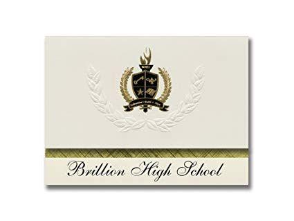 Brillion Logo - Amazon.com : Signature Announcements Brillion High School (Brillion ...