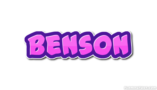 Benson Logo - Benson Logo. Free Name Design Tool from Flaming Text