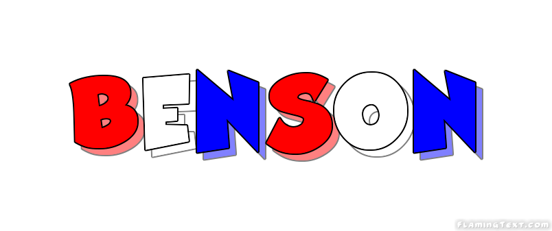 Benson Logo - United States of America Logo. Free Logo Design Tool from Flaming Text