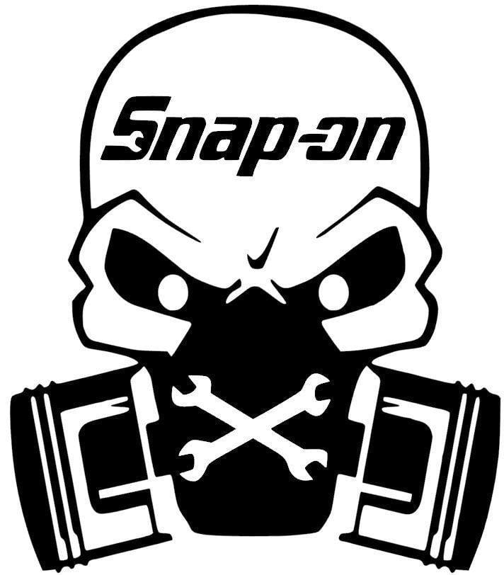Snap-on Logo - SNAP ON TOOLS SKULL DECAL CAR TOOL BOX SNAP-ON VINYL LOGO STICKER ...