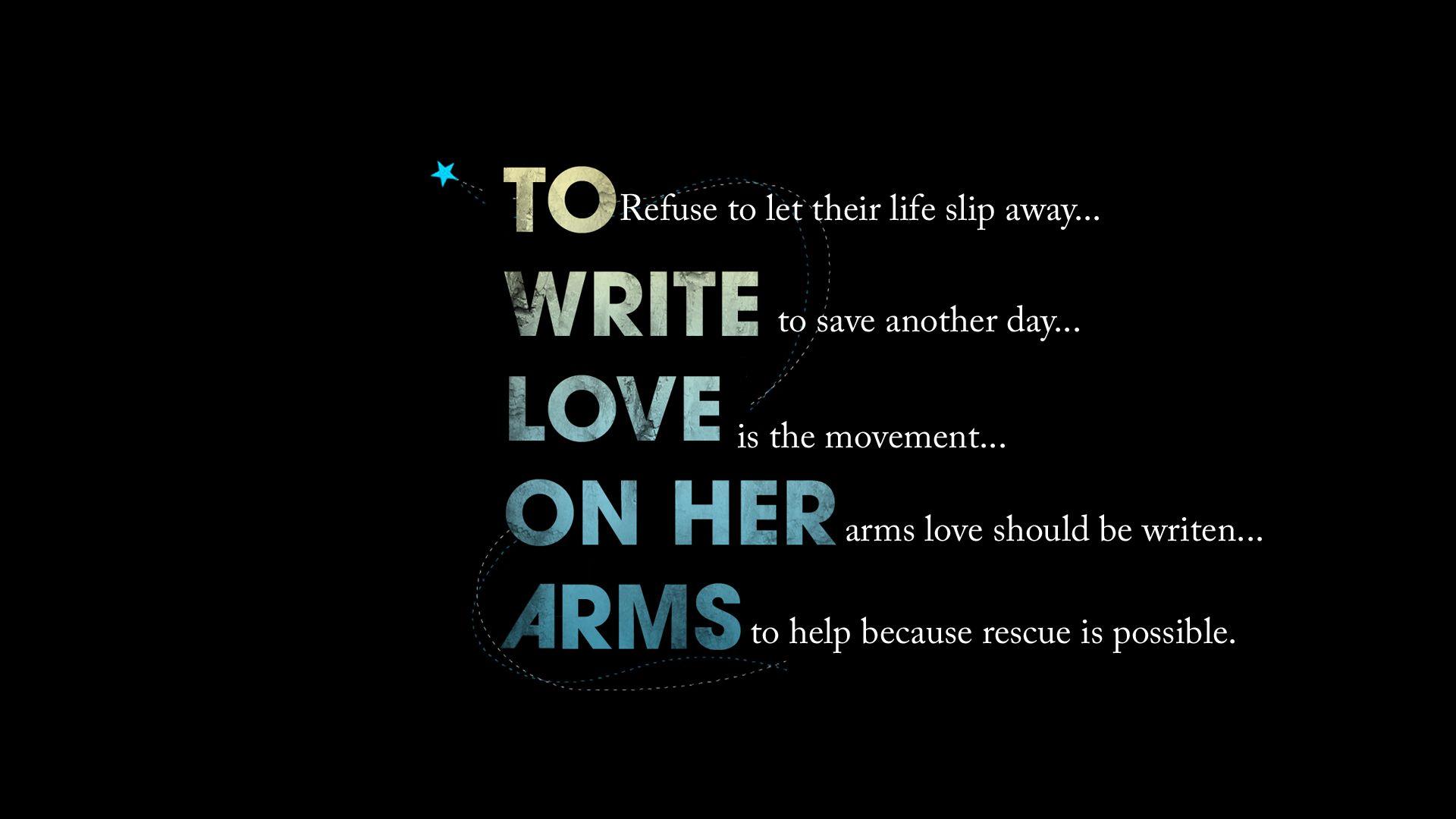 Twloha Logo - To Write Love On Her Arms (TWLOHA) | Candid Beauties