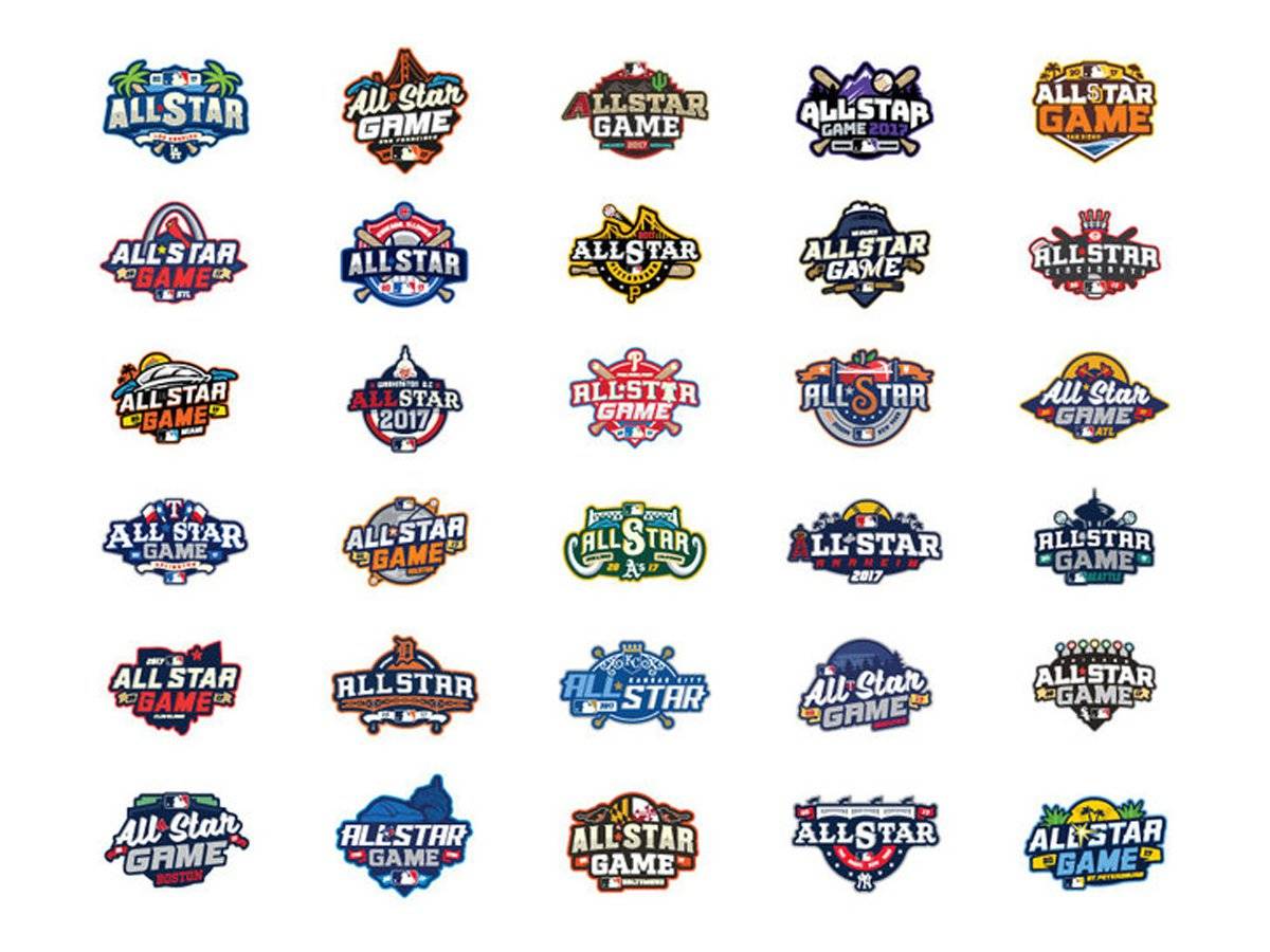 Every Logo - 30 Major League Baseball Logos if Each City Awarded 2017 All Star Game