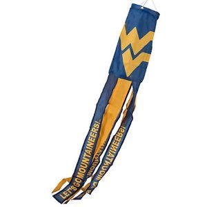 Windsock Logo - Details about WVU Mountaineers Team Logo Wind Sock