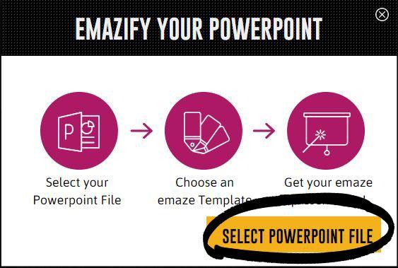 Emaze Logo - Import a Presentation from PowerPoint