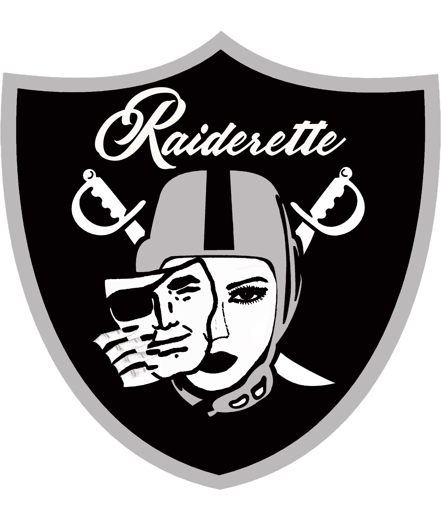 Raiderettes Logo - Raiderette. hynas. Raiders cheerleaders, Raiders football, Nfl