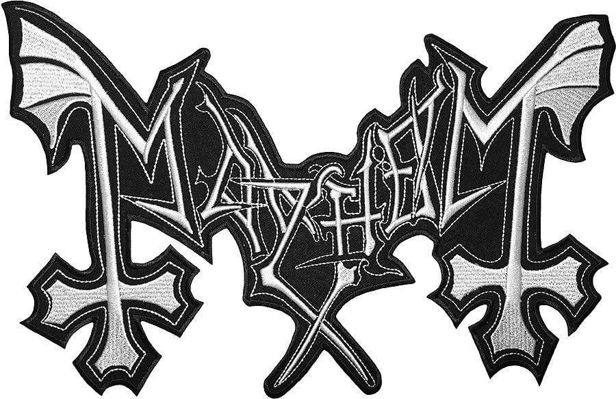 Mayhem Logo - MAYHEM Logo Big XL Black Metal Jacket Back Patch 12