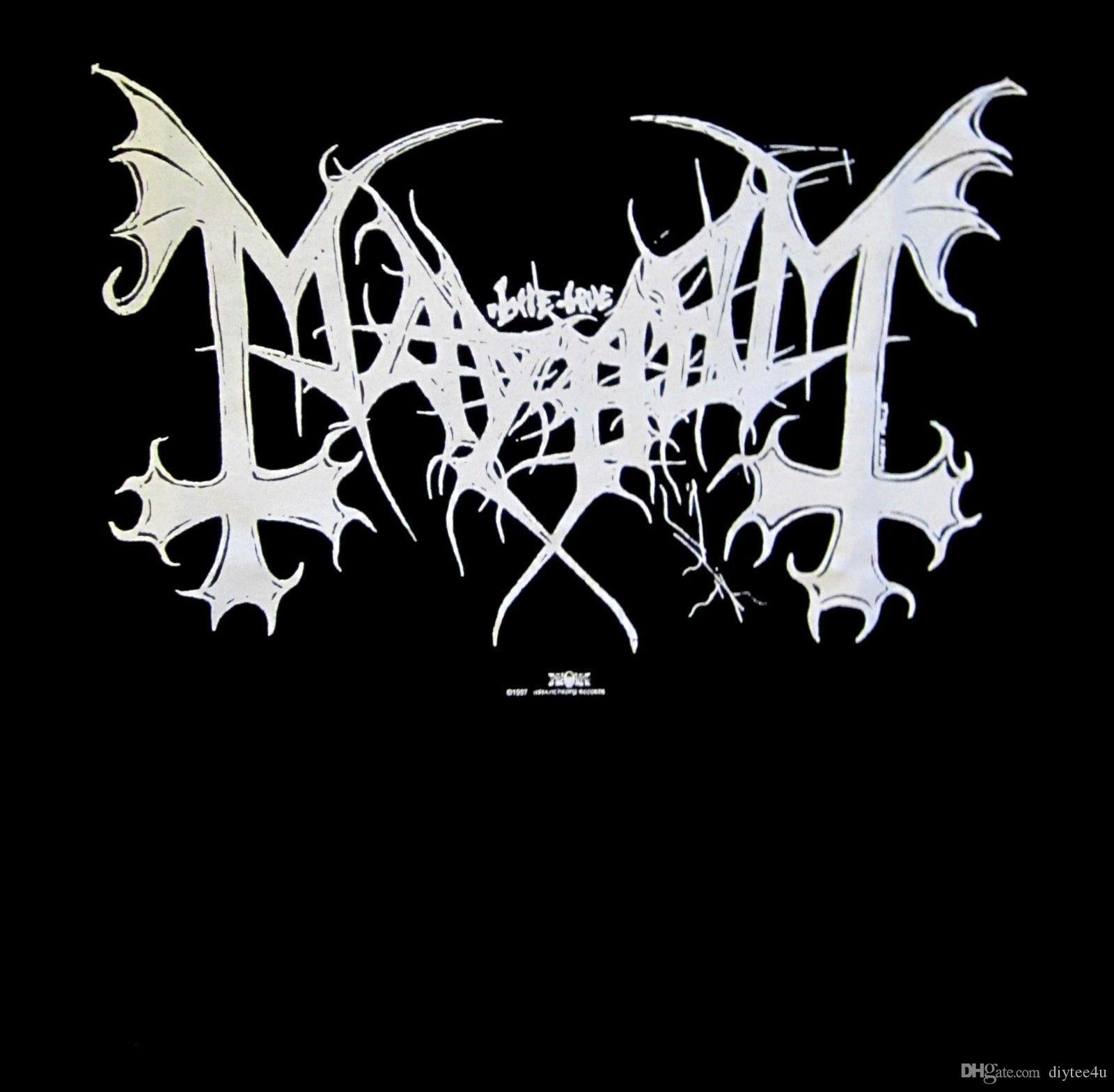 Mayhem Logo - Mayhem Cd Lgo White Logo Legion Official Shirt Xl New Inverted Crosses Tee  Shirt Men Designer Custom Short Sleeve Plus Size Group T Shirts
