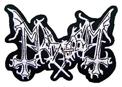 Mayhem Logo - MAYHEM Death Metal Band Logo t Shirt MM28 iron on Patches