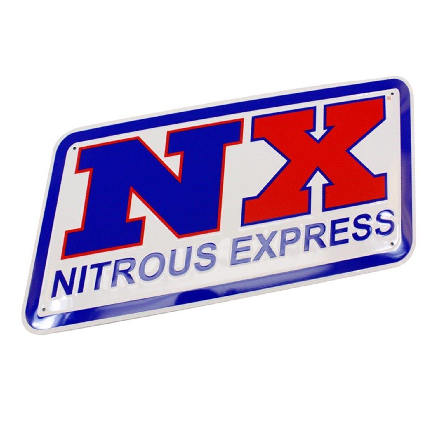 NX Logo - Amazon.com: Nitrous Express 15972 Sign Tin Embossed NX Logo 23.5 in ...