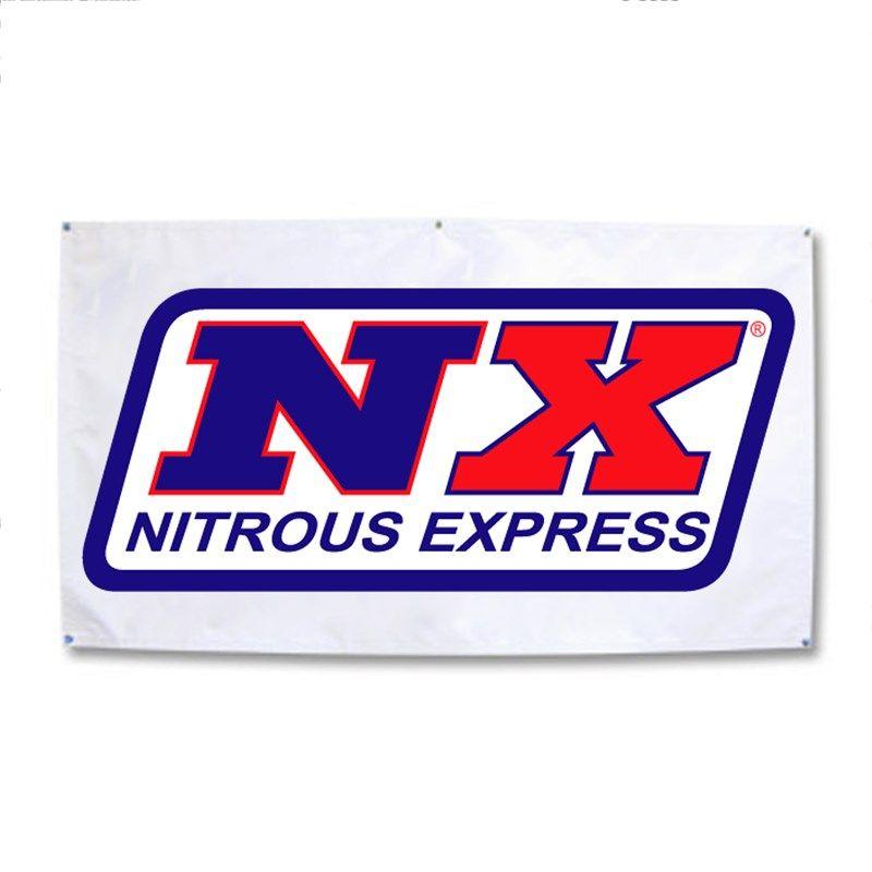 Nitrous Logo - Nitrous Express Banner- 3 x 7