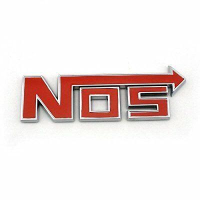 Nitrous Logo - METAL 3D NOS Nitrous Oxide Systems Emblem Theme Alloy Car Logo Front Grill  Badge