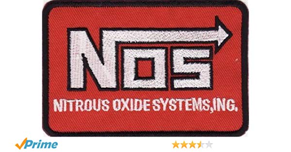 Nitrous Logo - Nitrous Oxide NOS System Racing Car Embroidered Iron on Patch