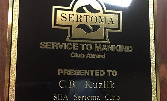 Sertoma Logo - President of Let's Pave Receives Service to Mankind Award from Sertoma