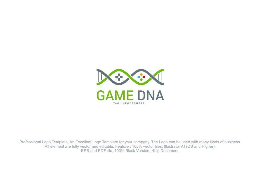 DNA Logo - Game DNA Logo Template