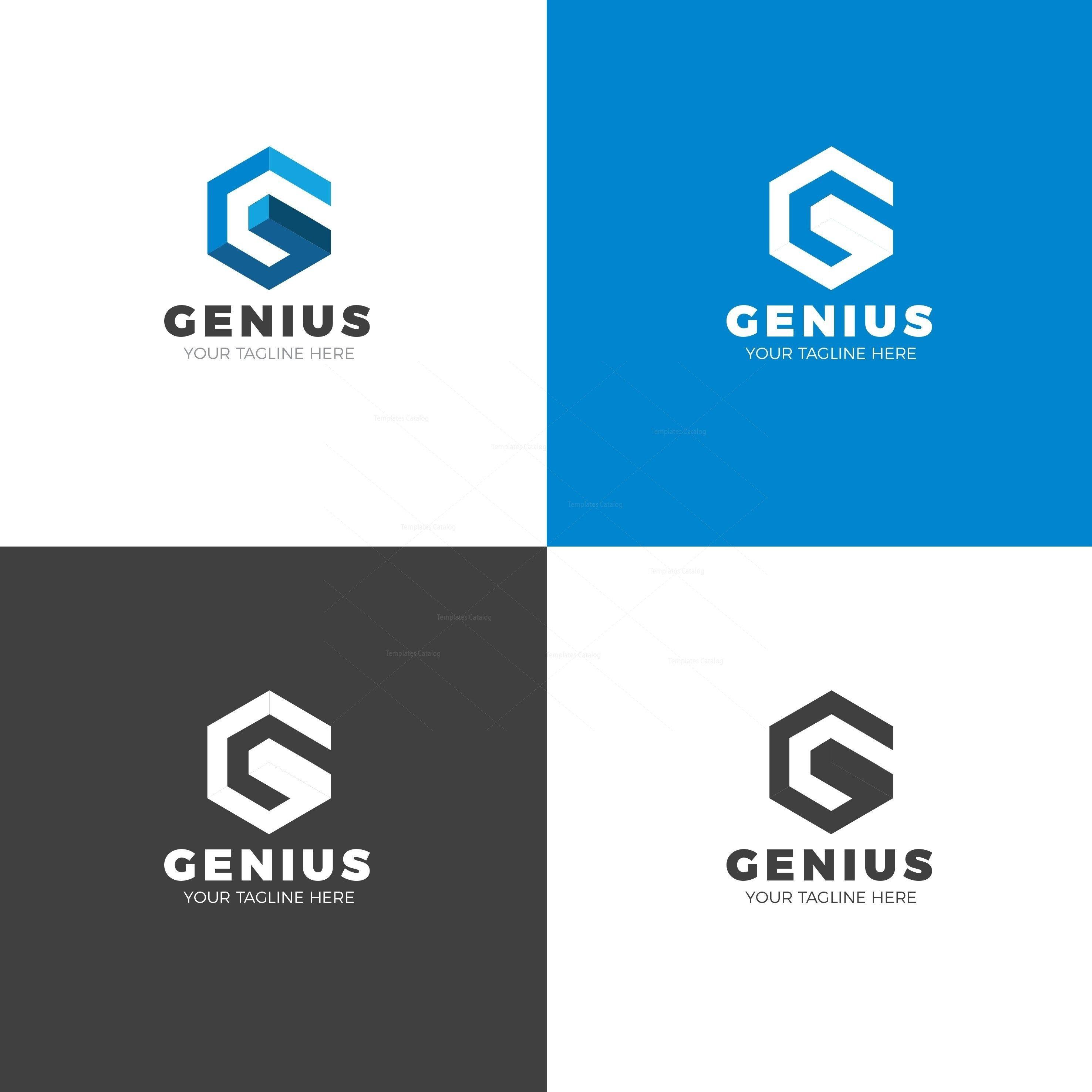 Genius Logo - Genius Creative Logo Design Template 001747