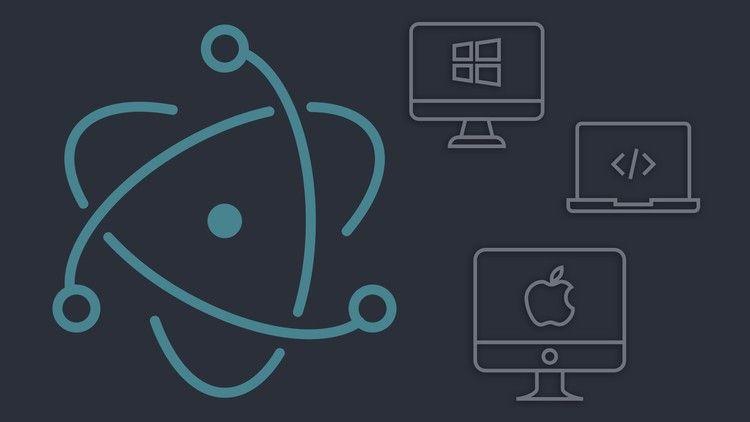 Electron.js Logo - Master Electron v5: Desktop Apps with HTML, JavaScript & CSS | Udemy
