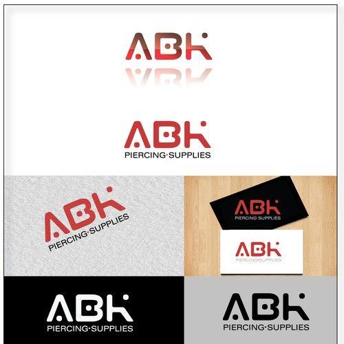 ABK Logo - Logo for body jewelry and piercing supplies distributor ABK Piercing