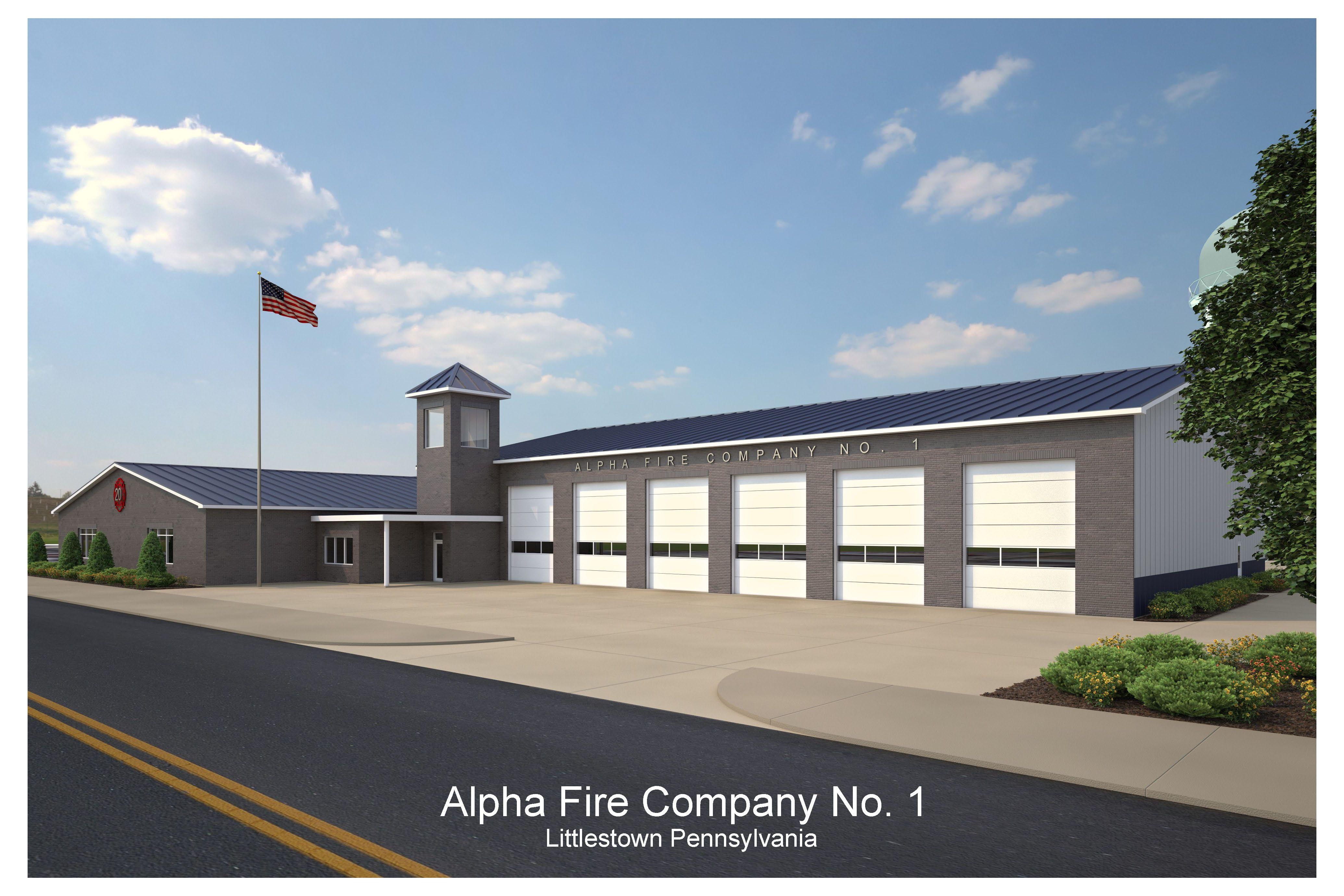 Littlestown Logo - The New Building Rendering Is In! - Alpha Fire Company #1