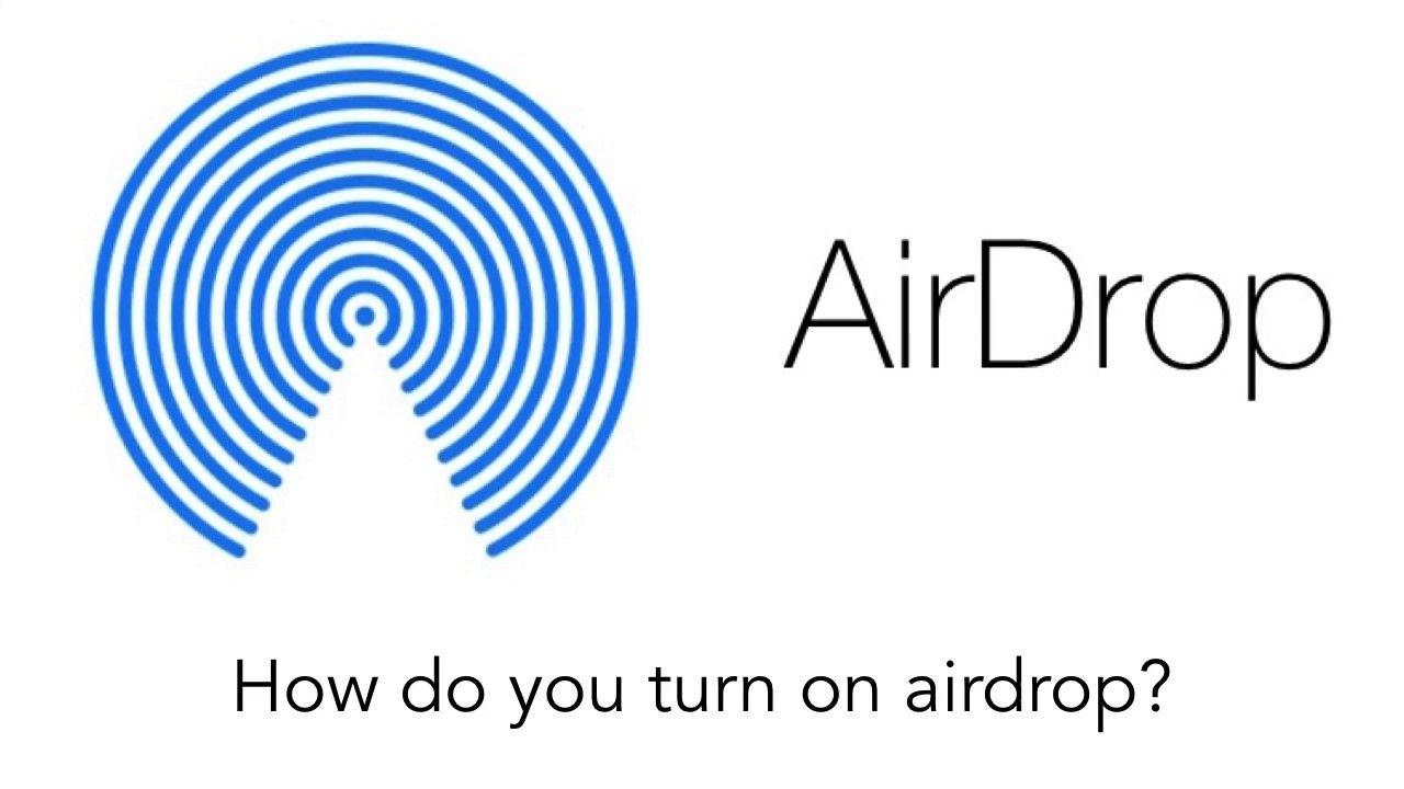 AirDrop Logo - How do you turn on airdrop?
