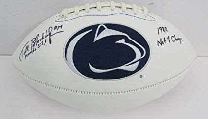 PSU Logo - Amazon.com: Todd Blackledge Penn State Signed/Auto PSU Logo Football ...